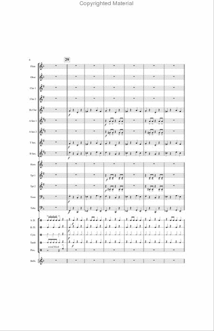Crazy Crocodile Concert Band scores gallery preview page 6