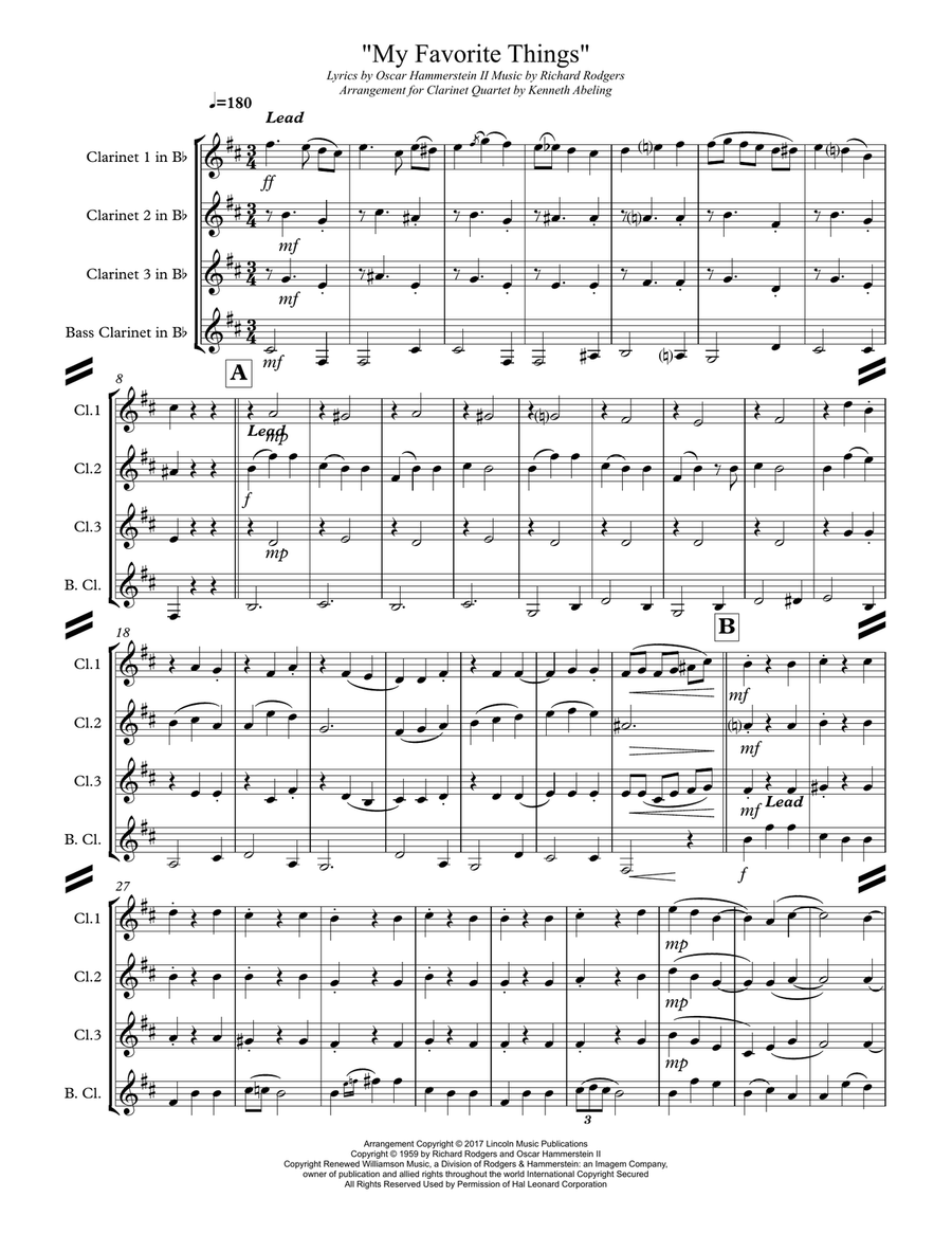 My Favorite Things My Favorite Things Woodwind Ensemble scores gallery preview page 2