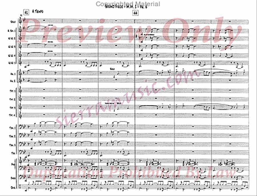 Sound Piece For Jazz Orchestra Big Band scores gallery preview page 9