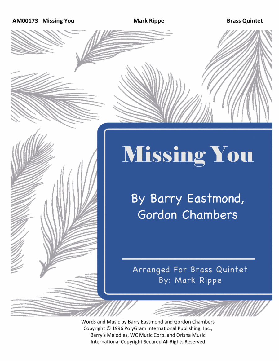 Missing You Brass Ensemble scores gallery preview page 1