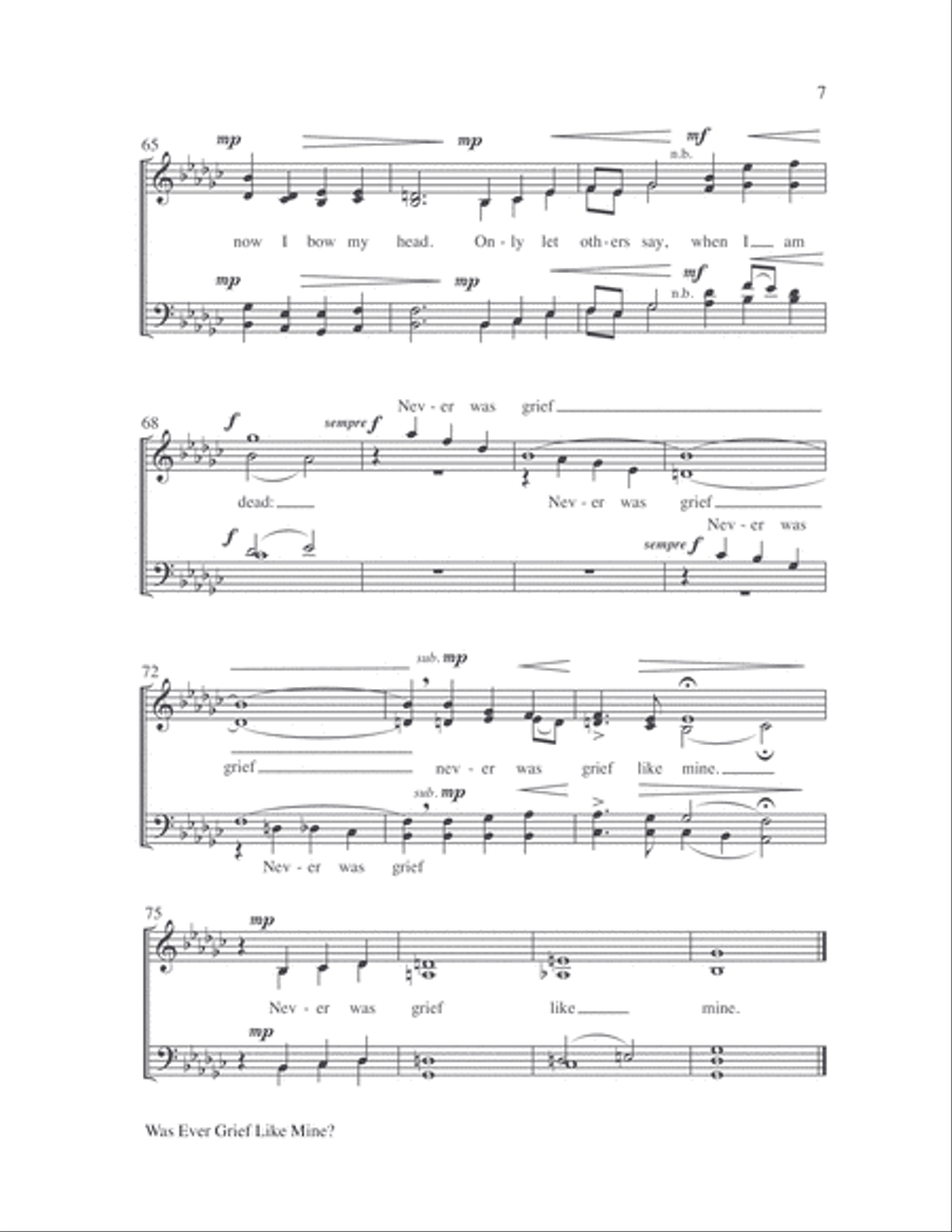 Was Ever Grief Like Mine? 4-Part scores gallery preview page 6