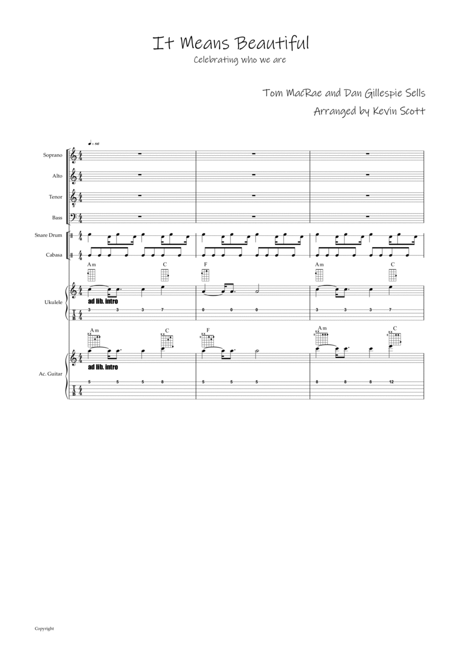 It means beautiful 4-Part scores gallery preview page 1