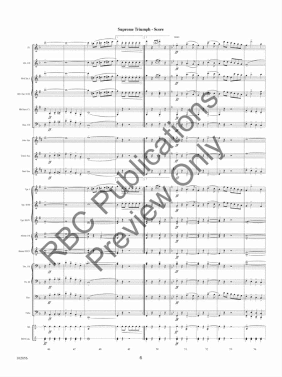 Supreme Triumph Supreme Triumph Concert Band scores gallery preview page 9