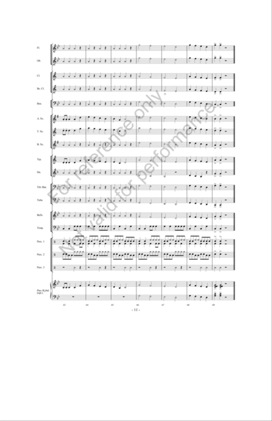 Zombie Stomp Concert Band scores gallery preview page 10