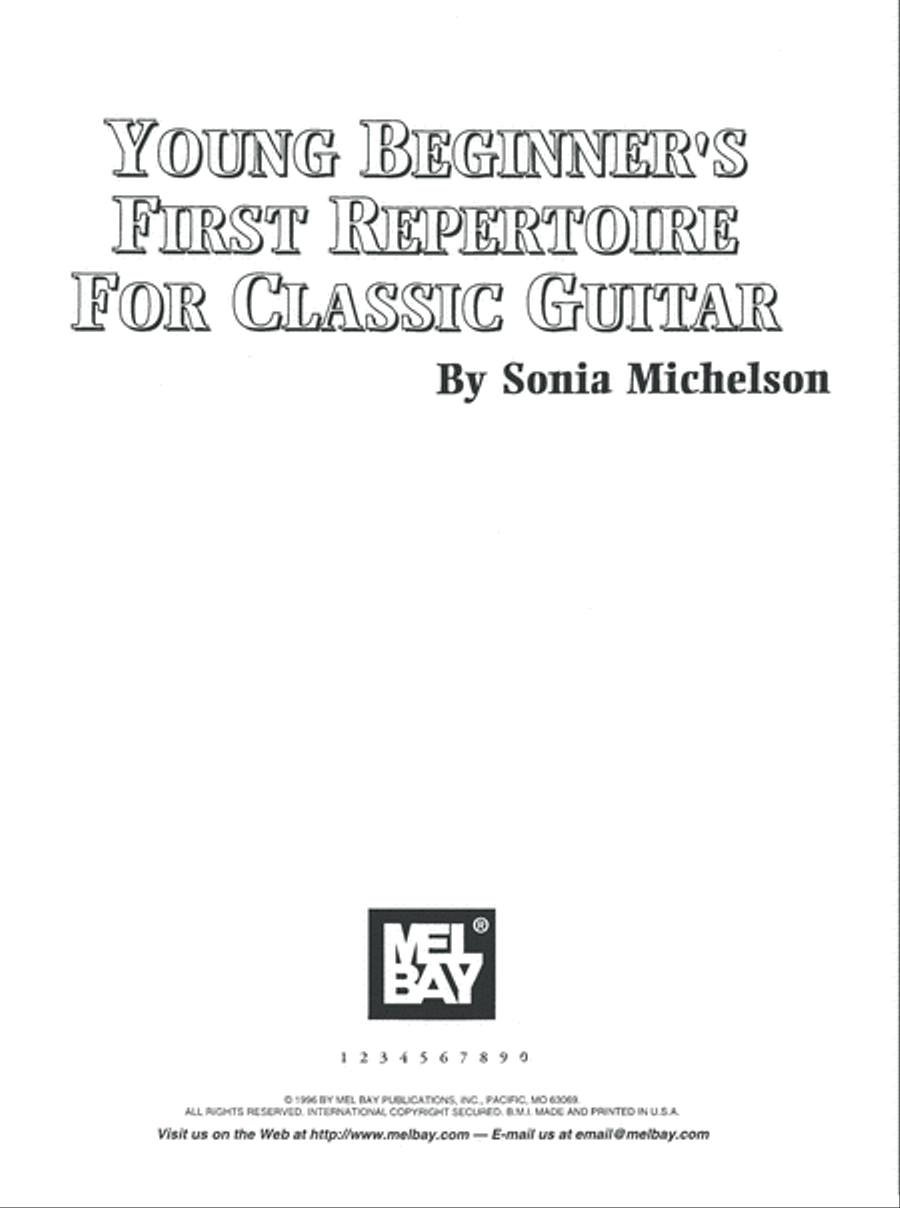 Young Beginner's First Repertoire for Classic Guitar Acoustic Guitar scores gallery preview page 2