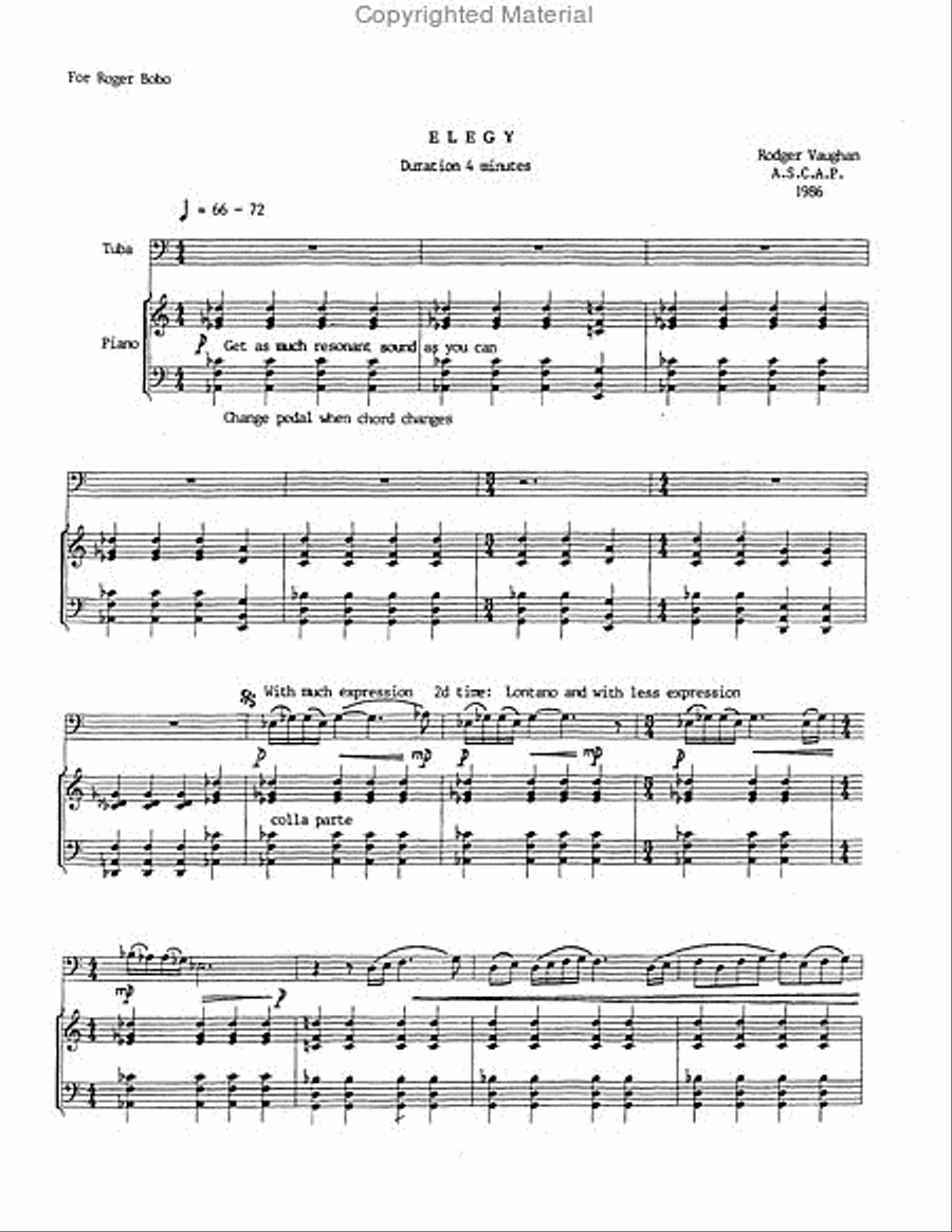 Elegy Tuba scores gallery preview page 2