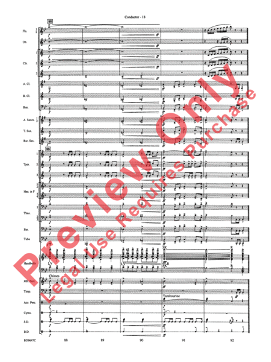 Tidings! (A Christmas Carol Fantasy) Concert Band scores gallery preview page 20