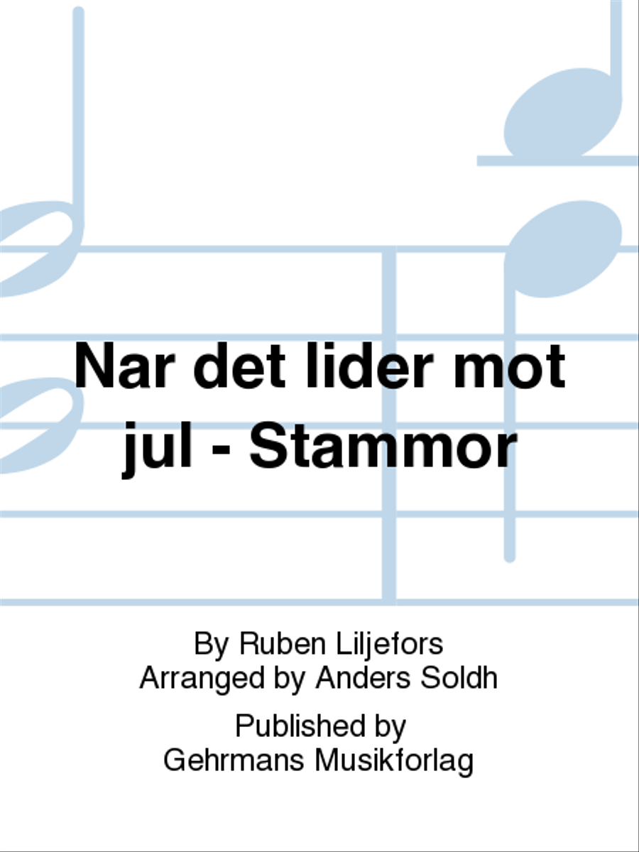 Nar det lider mot jul - Stammor Choir scores gallery preview page 1