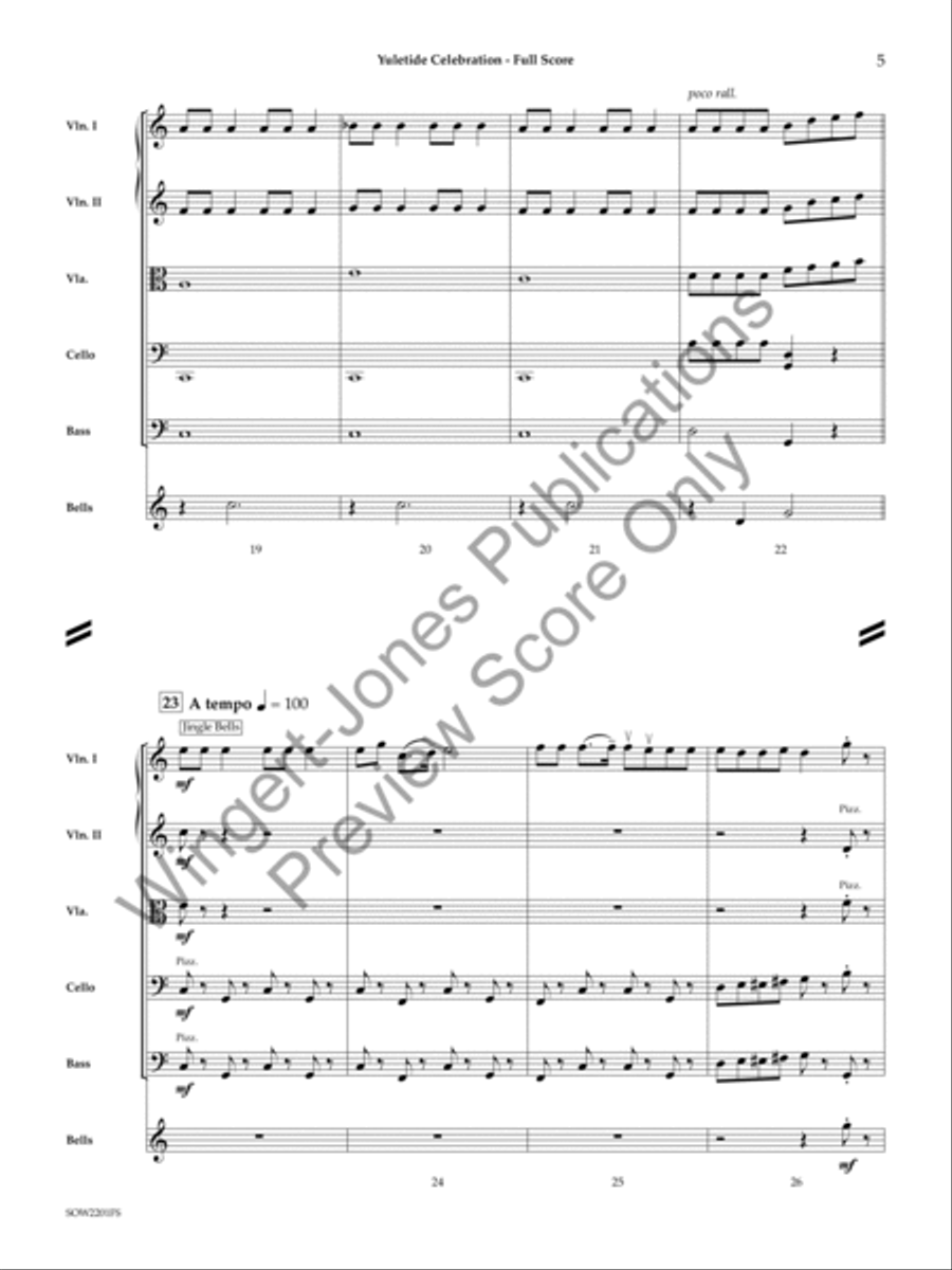 Yuletide Celebration String Orchestra scores gallery preview page 4