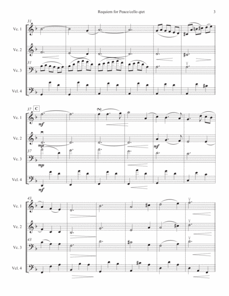 Requiem for Peace (for cello quartet) image number null
