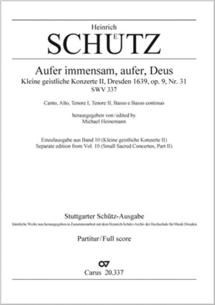 Aufer immensam, aufer, Deus SATTB scores gallery preview page 1