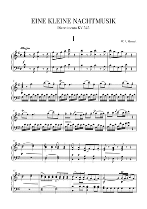 Eine Kleine Nachtmusik for Piano Solo