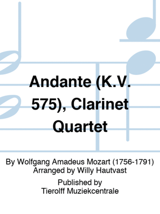 Andante (K.V. 575), Clarinet Quartet