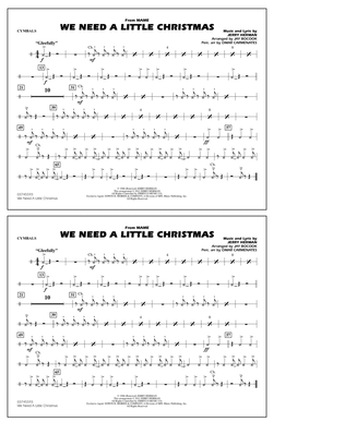 We Need A Little Christmas - Cymbals
