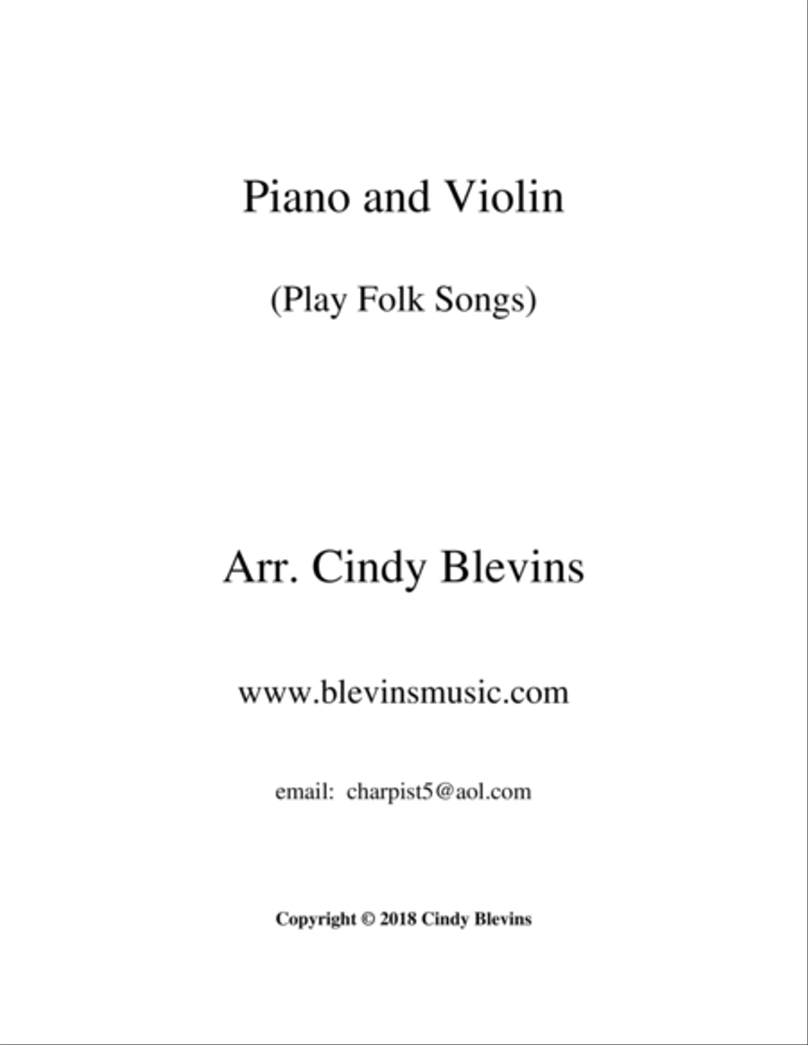 Piano and Violin (Play Folk Songs) Violin Solo scores gallery preview page 6