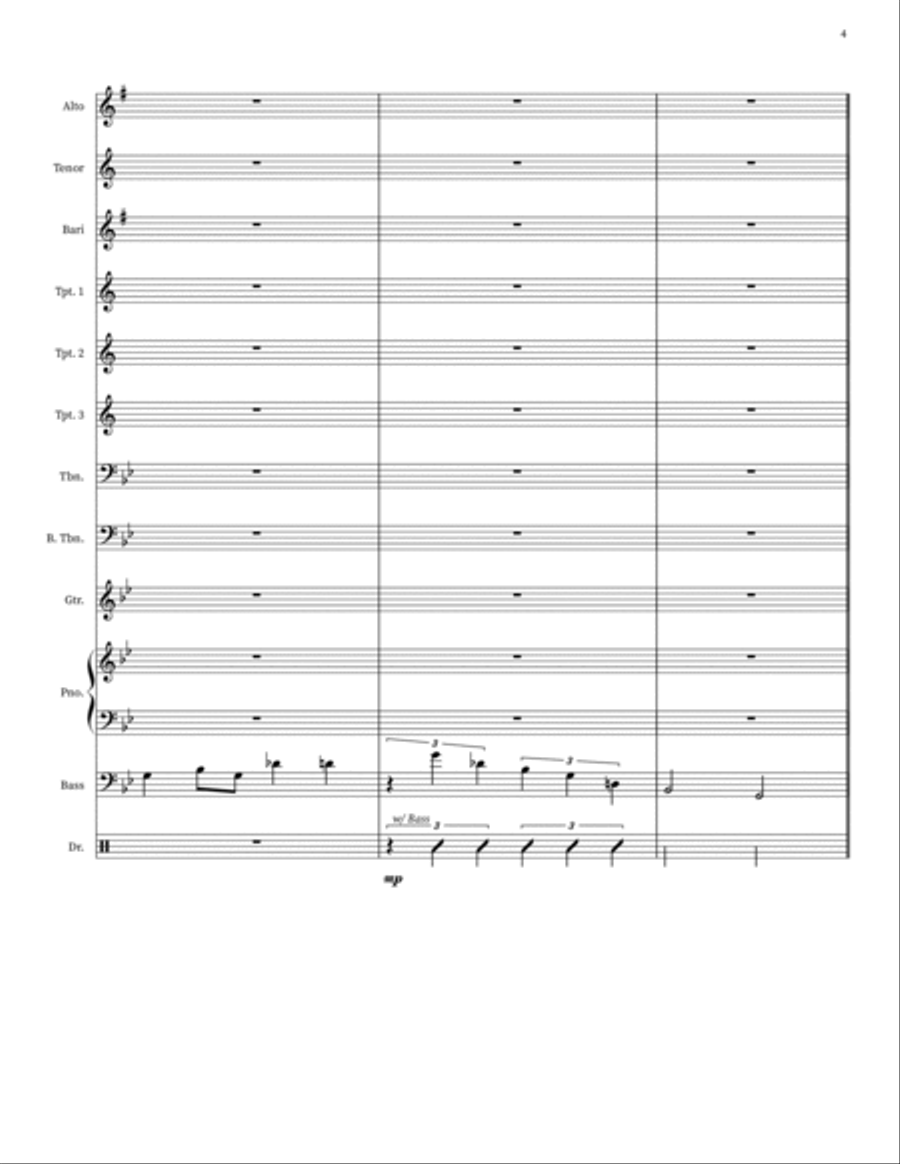 Haitian Fight Song Haitian Fight Song Jazz Ensemble scores gallery preview page 4