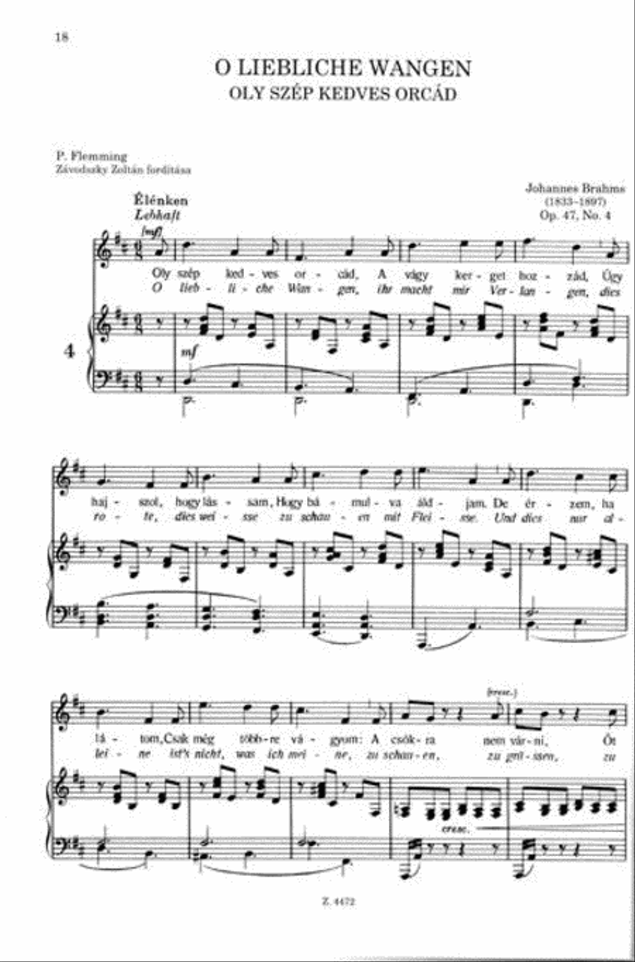 Die Meister des Liedes VII-c Lieder von Brahms, F Voice Solo scores gallery preview page 2