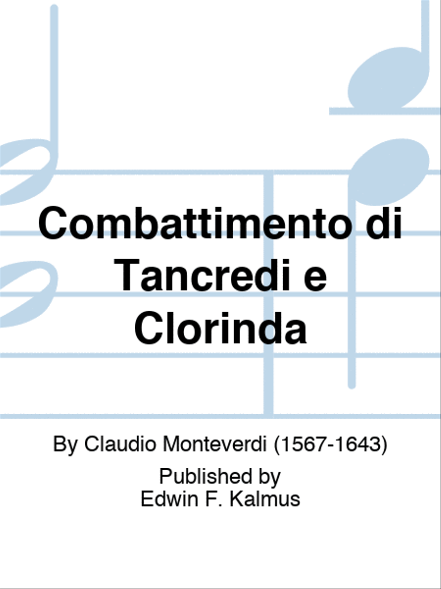Combattimento di Tancredi e Clorinda Score scores gallery preview page 1