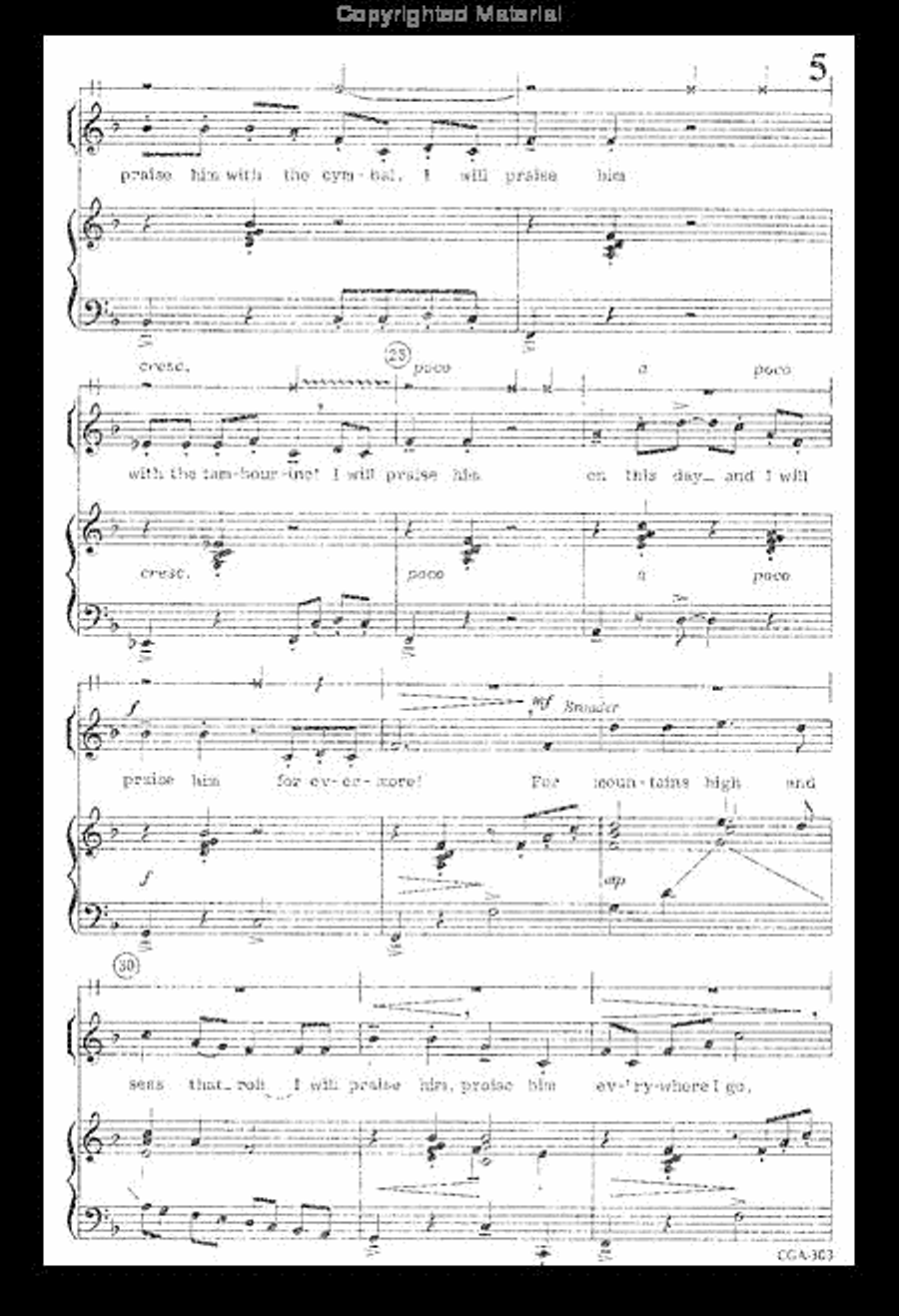 And I Will Praise Him (Two-part) 2-Part scores gallery preview page 4