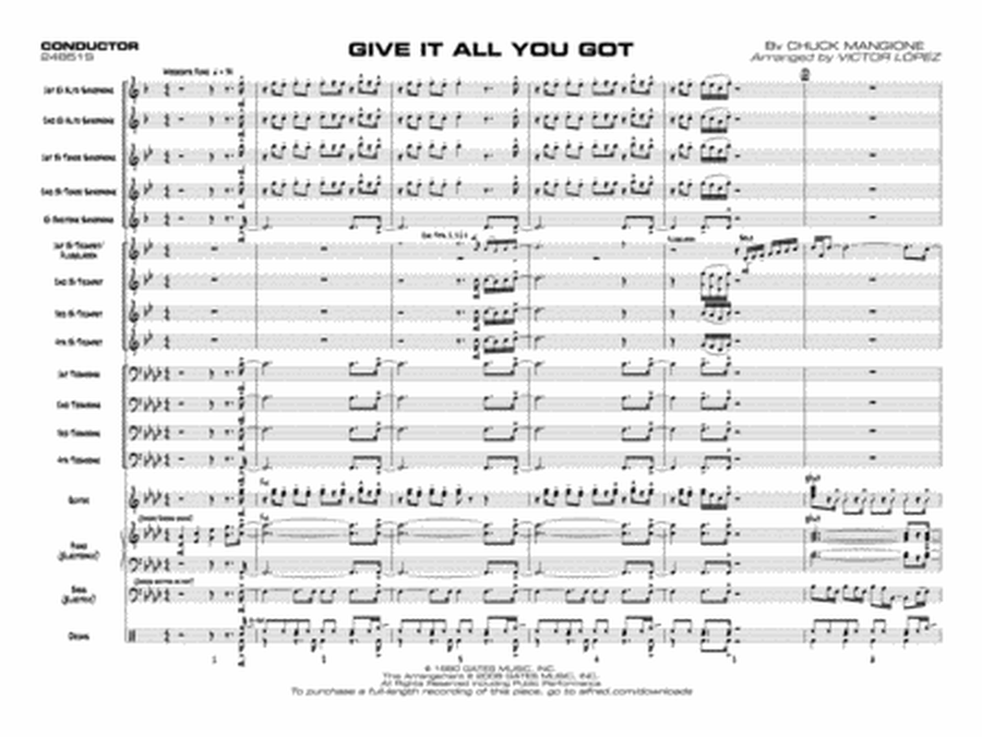 Give It All You Got: Score