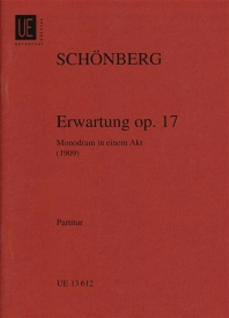 Erwartung, Op. 17 Study Score scores gallery preview page 1