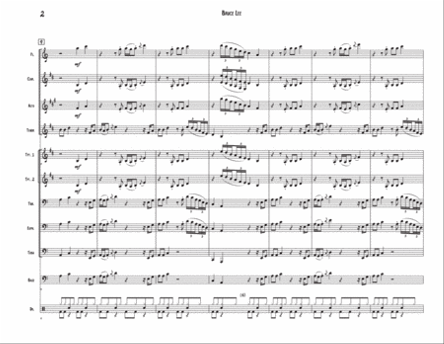 Bruce Lee Clarinet scores gallery preview page 2