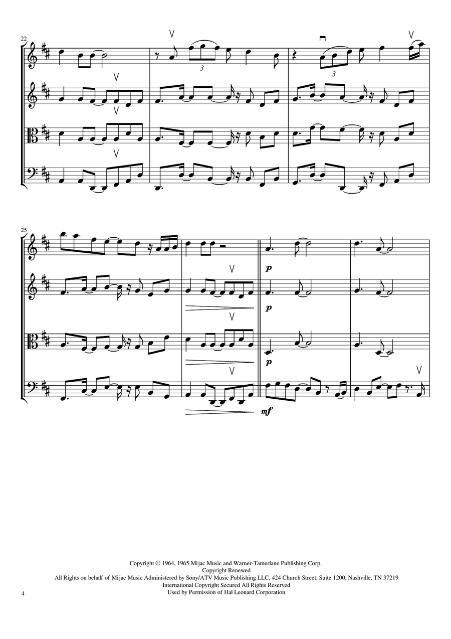 People Get Ready String Quartet scores gallery preview page 4