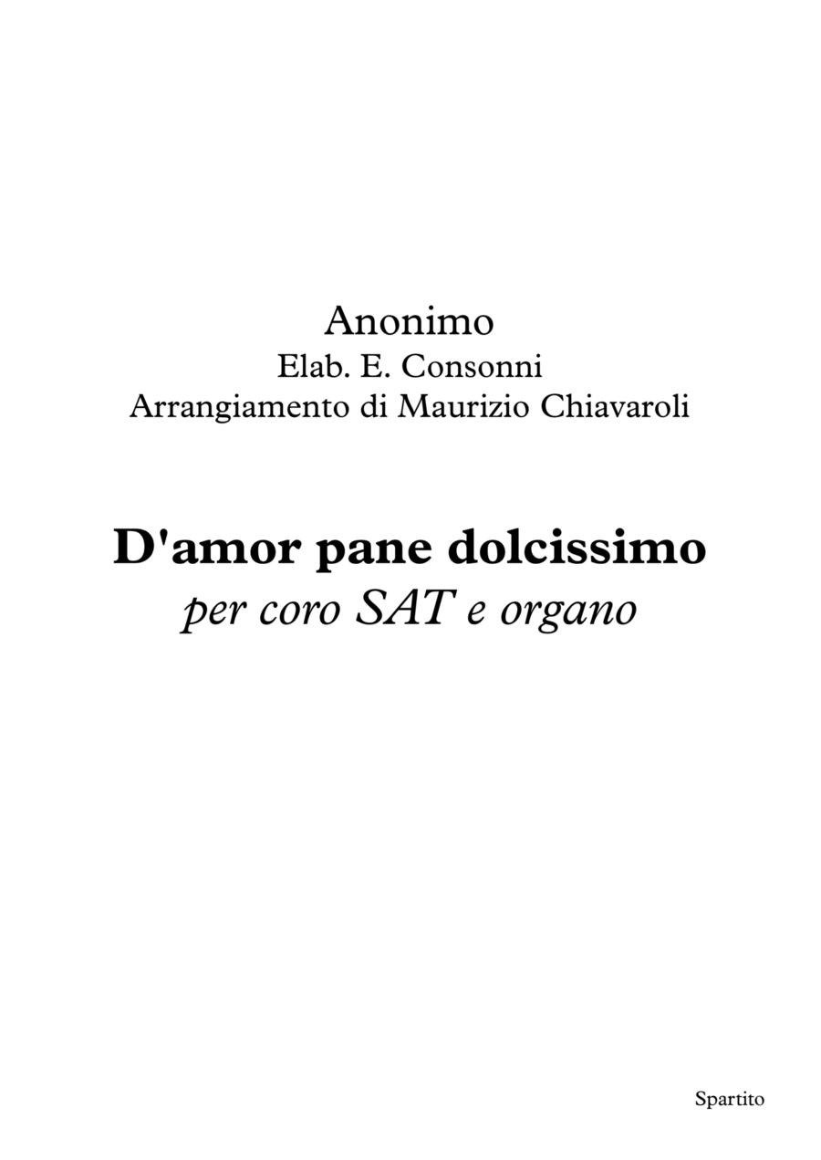 D'amor pane dolcissimo SAT scores gallery preview page 1