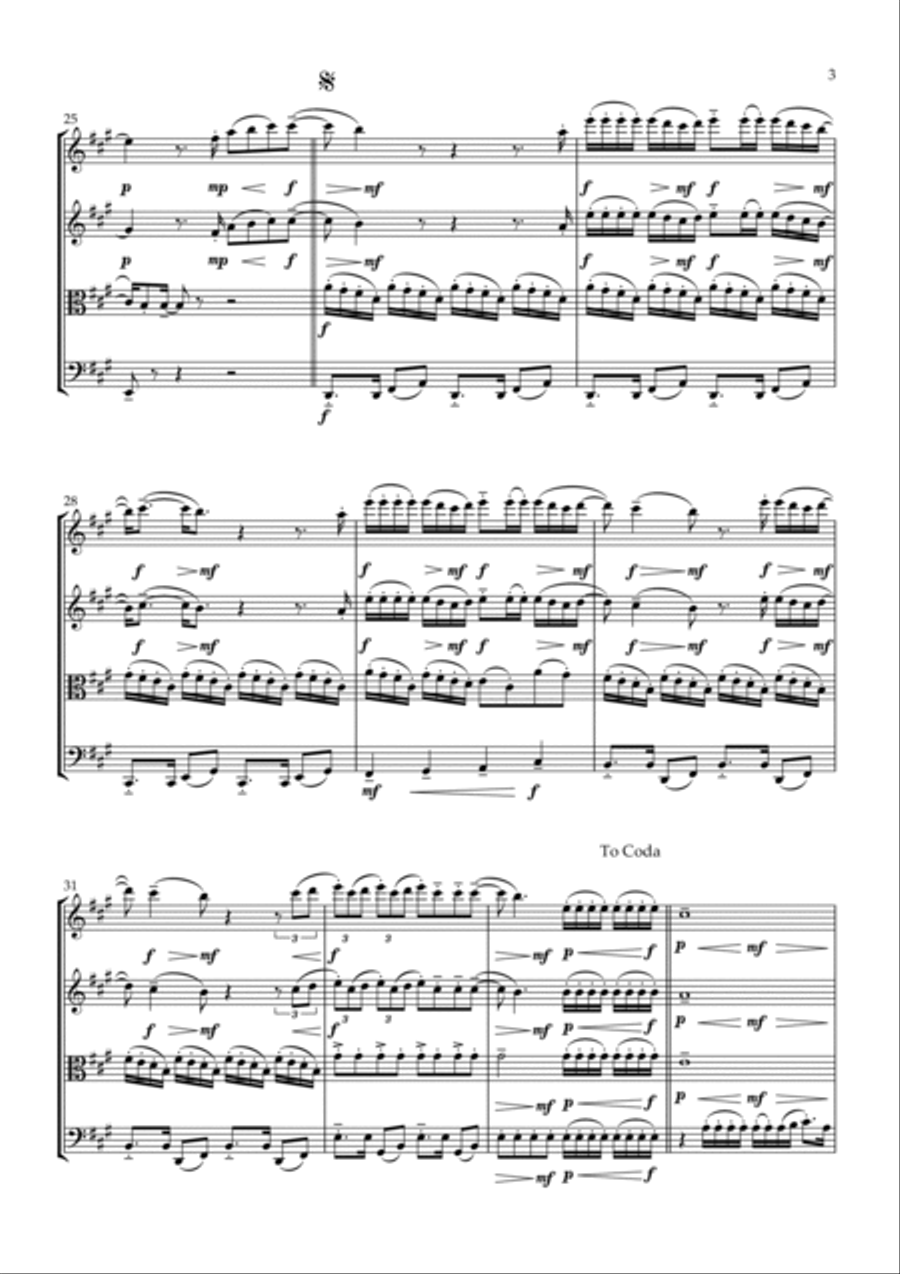Un X100to String Quartet scores gallery preview page 3