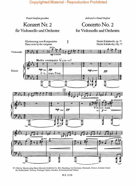 Konzert No. 2, Op. 77