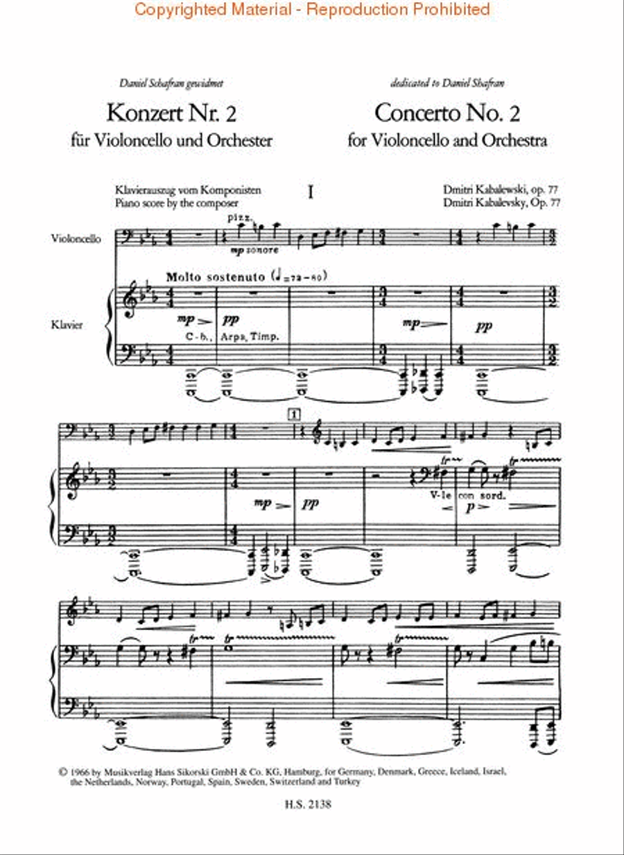 Konzert No. 2, Op. 77 Konzert No. 2, Op. 77 Orchestra scores gallery preview page 2