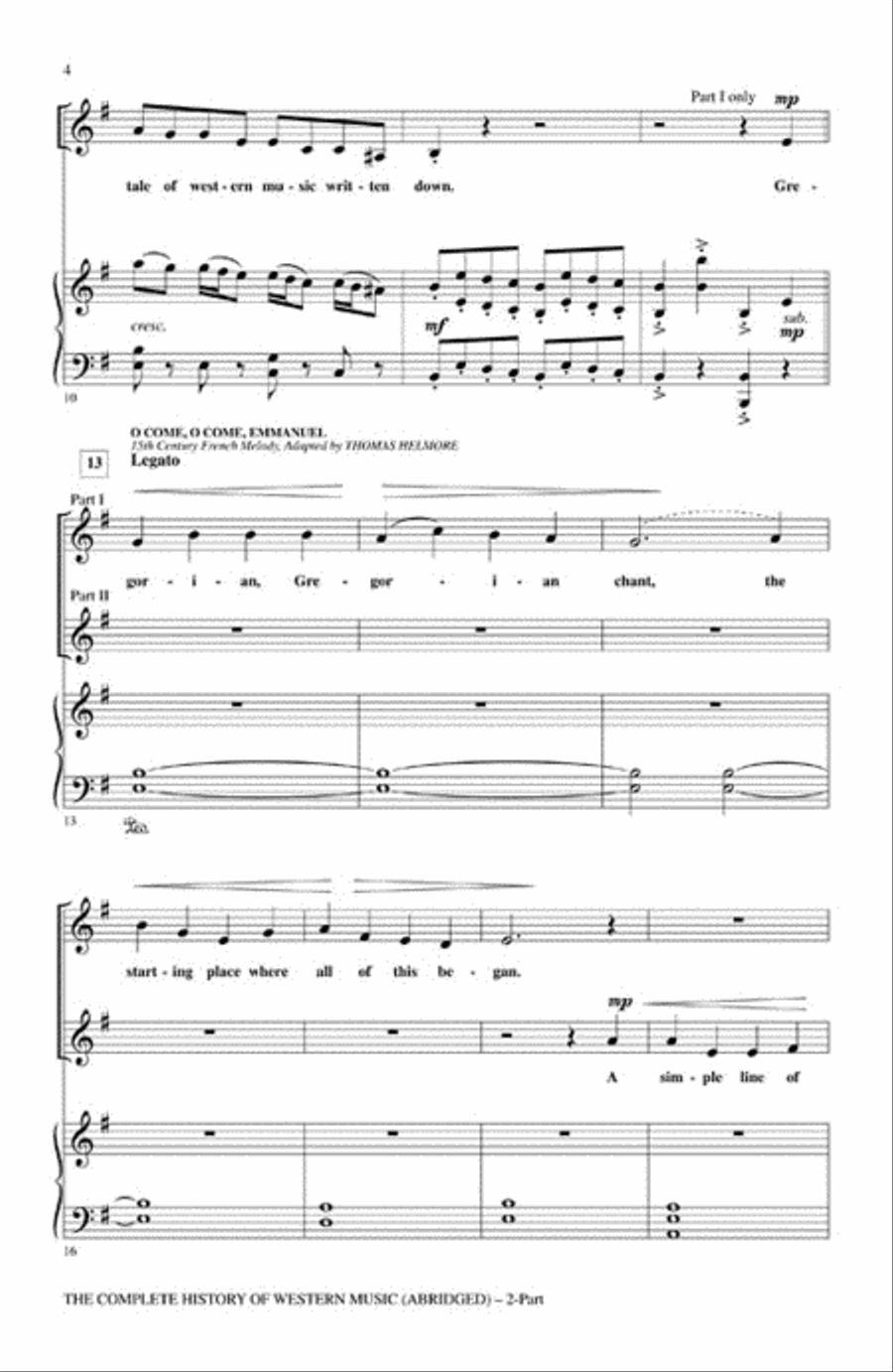 The Complete History of Western Music (Abridged) 2-Part scores gallery preview page 3