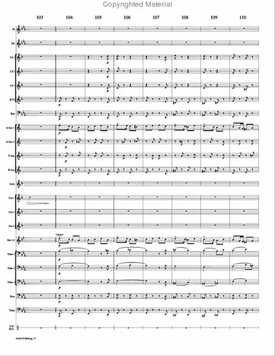 Hailstorm Hailstorm Concert Band scores gallery preview page 20