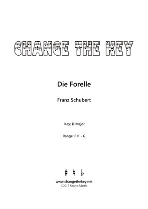 Book cover for Die Forelle - D Major