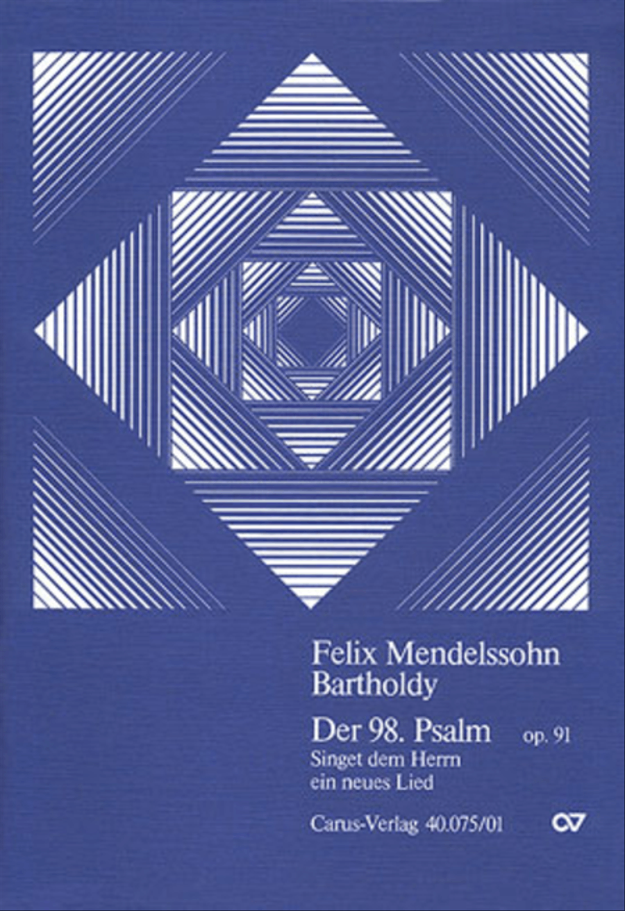 Psalm 98 (Der 98. Psalm) 4-Part scores gallery preview page 1