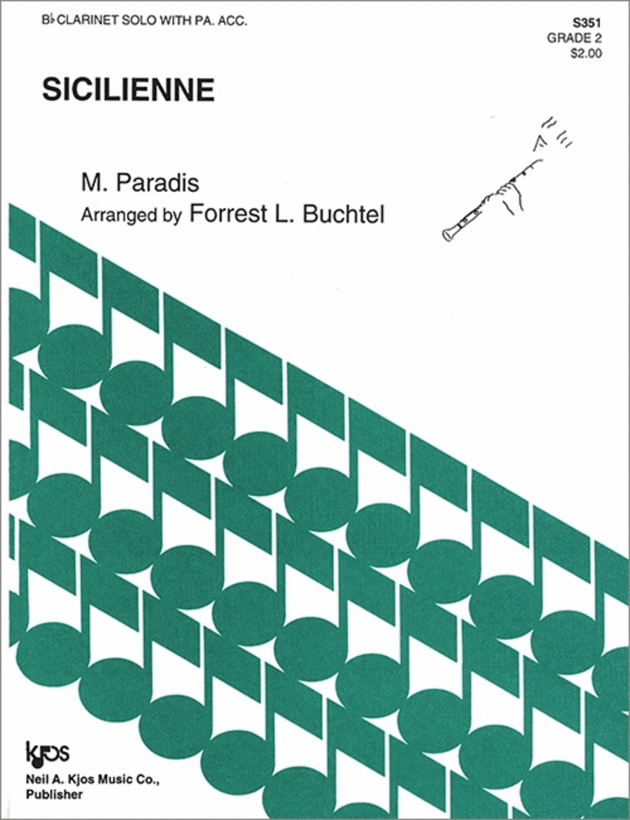 Sicilienne Sicilienne Clarinet Solo scores gallery preview page 1