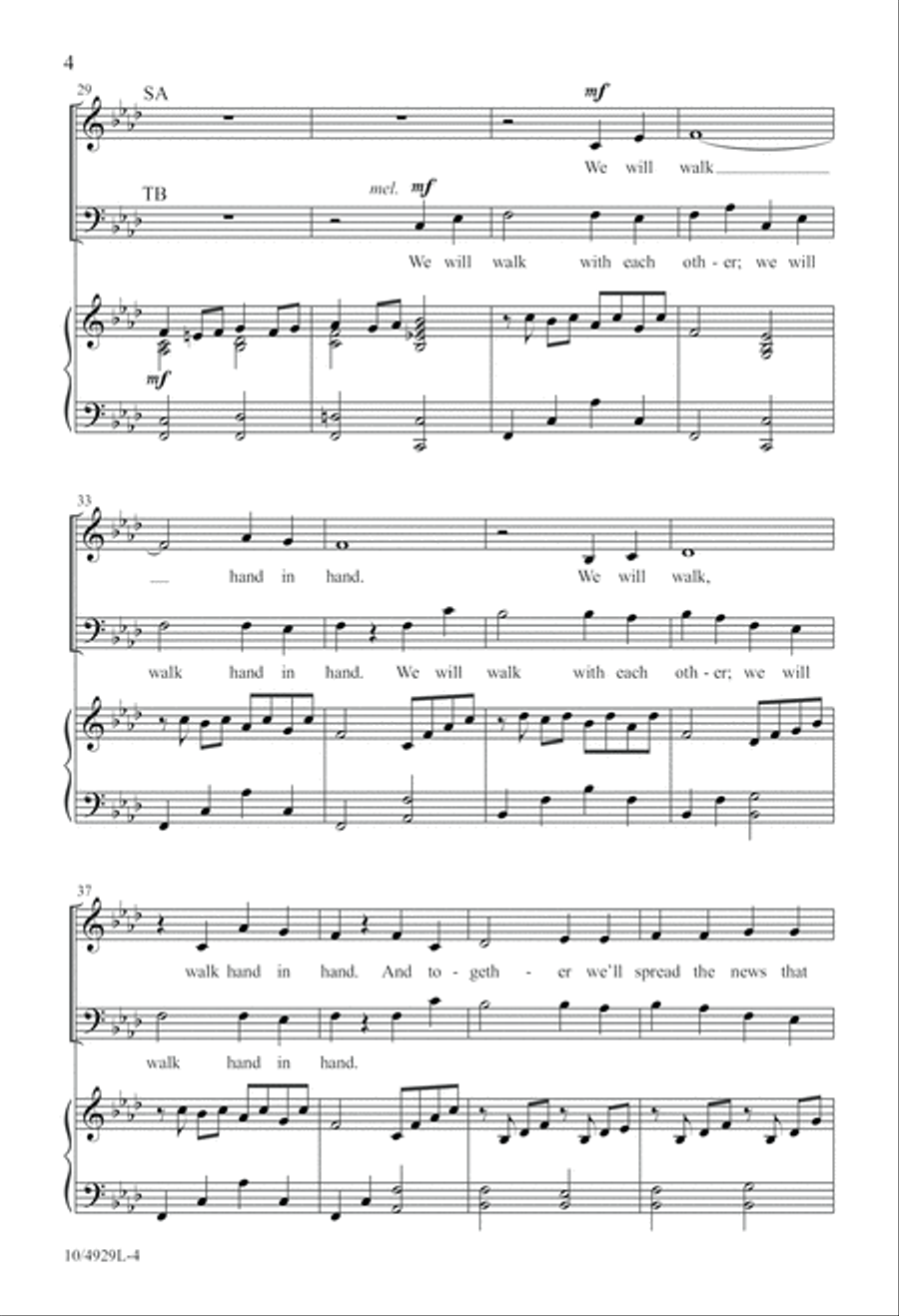 They'll Know We Are Christians 4-Part scores gallery preview page 4