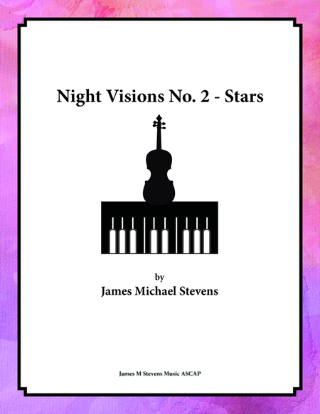Night Visions No. 2 - Stars - Violin & Piano image number null
