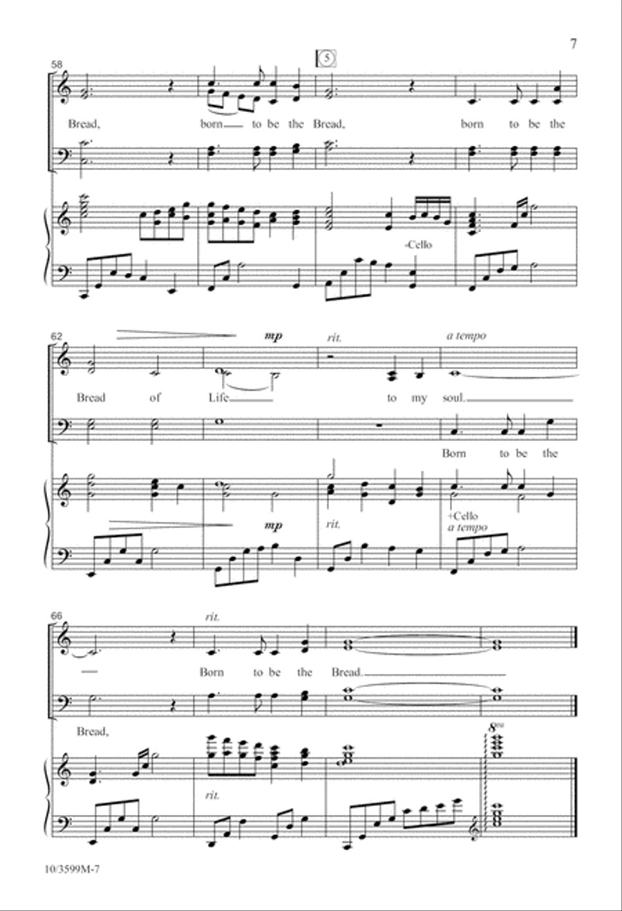 Born to Be the Bread Born to Be the Bread 4-Part scores gallery preview page 8
