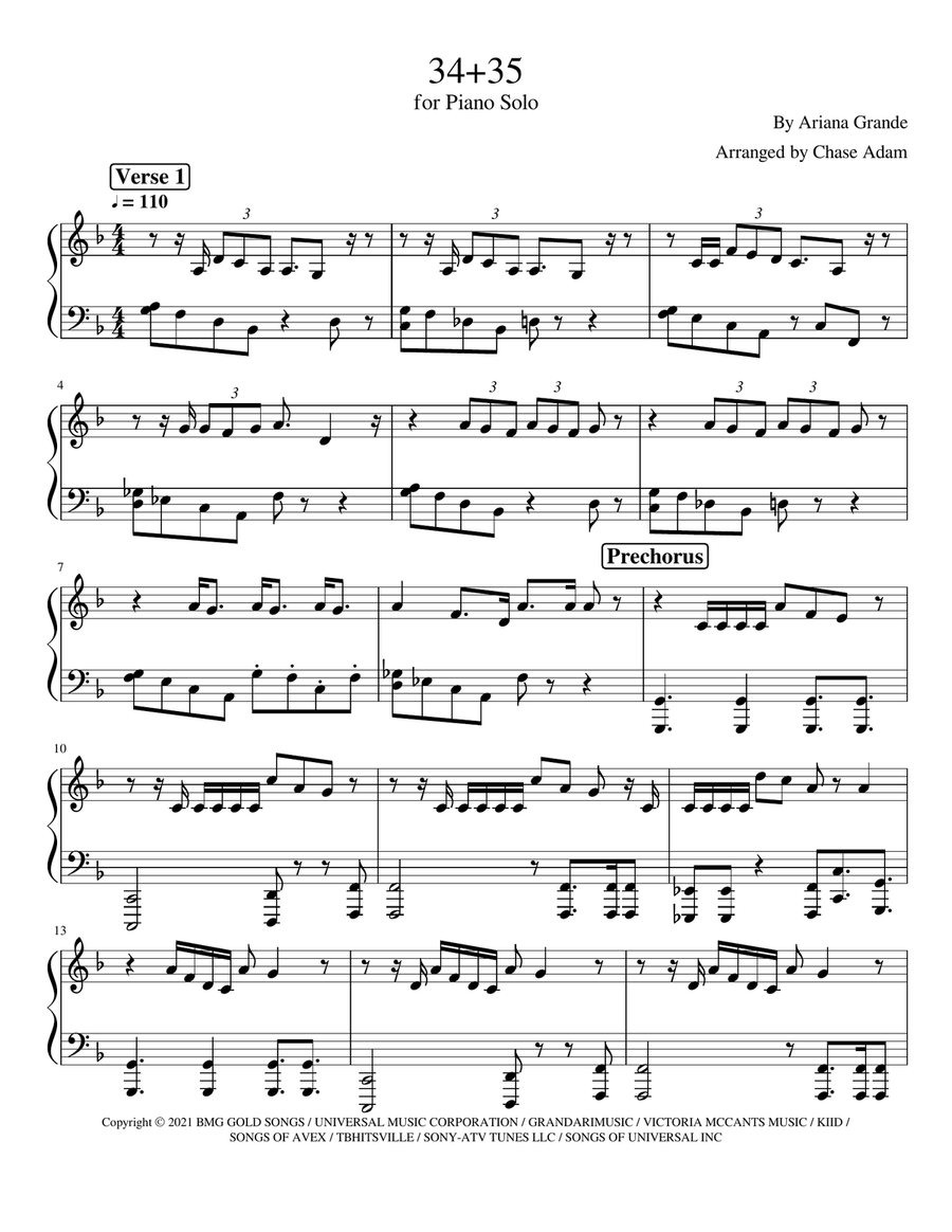 34+35 Piano Solo scores gallery preview page 1