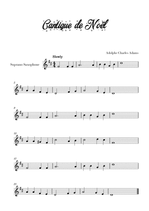 Cantique de Noël (for Soprano Saxophone)