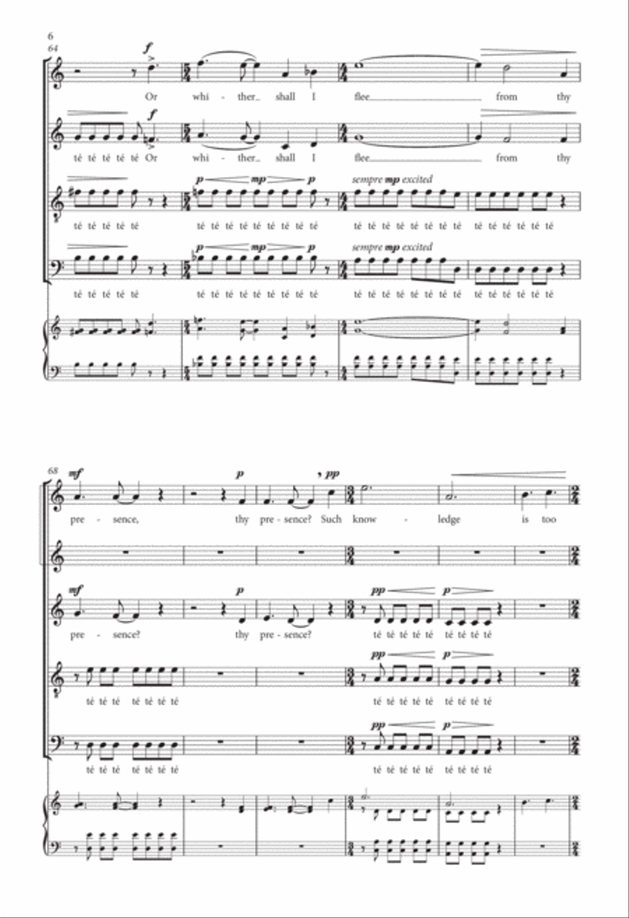 I Cannot Attain Unto It 4-Part scores gallery preview page 6