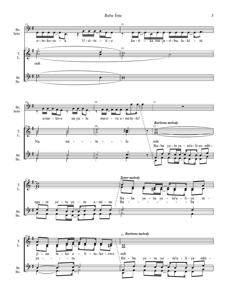Baba Yetu Baba Yetu SSAA scores gallery preview page 3