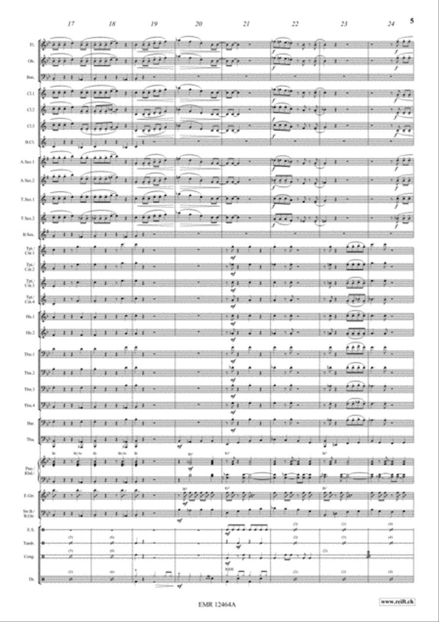 Blue Suede Shoes Concert Band scores gallery preview page 5