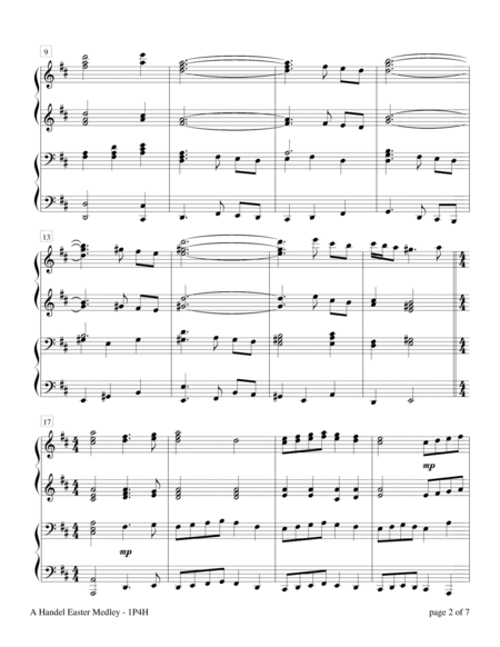 A Handel Easter Medley (1 Piano, 4 Hands) image number null