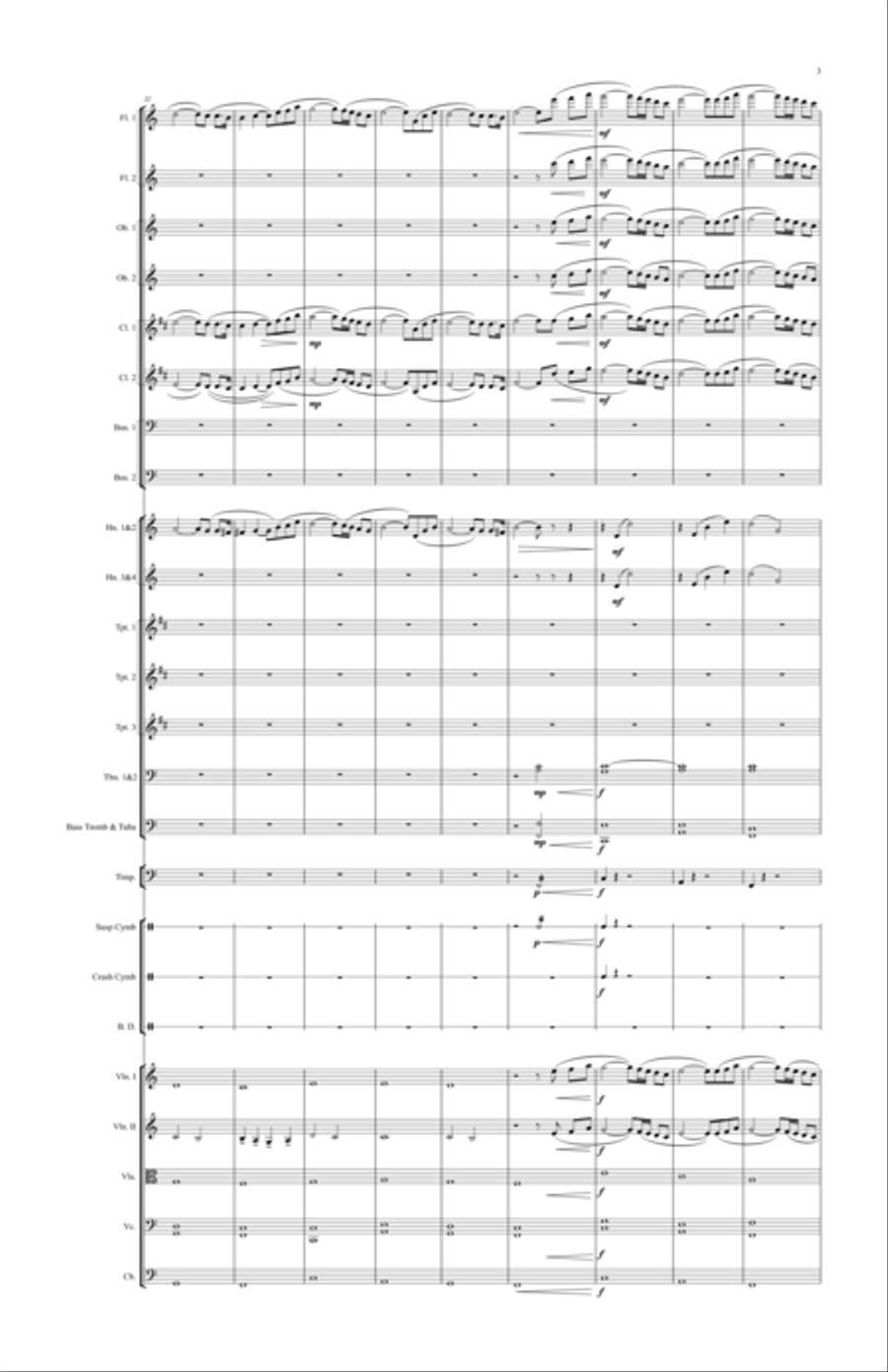 The Rising Sun The Rising Sun Full Orchestra scores gallery preview page 3