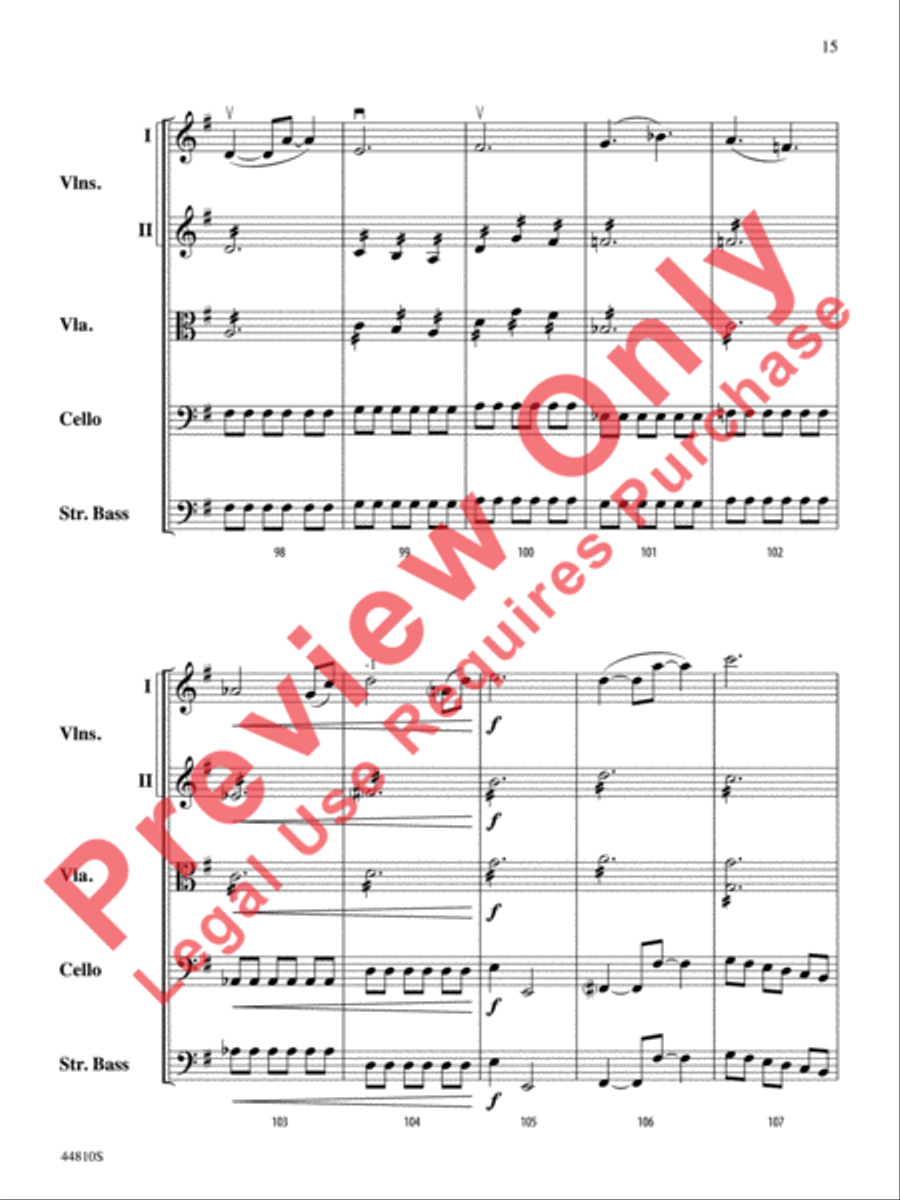 Hidden Dimensions String Orchestra scores gallery preview page 16