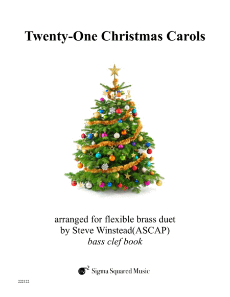 Twenty-One Christmas Carols for Flexible Brass Duet - Bass Clef image number null
