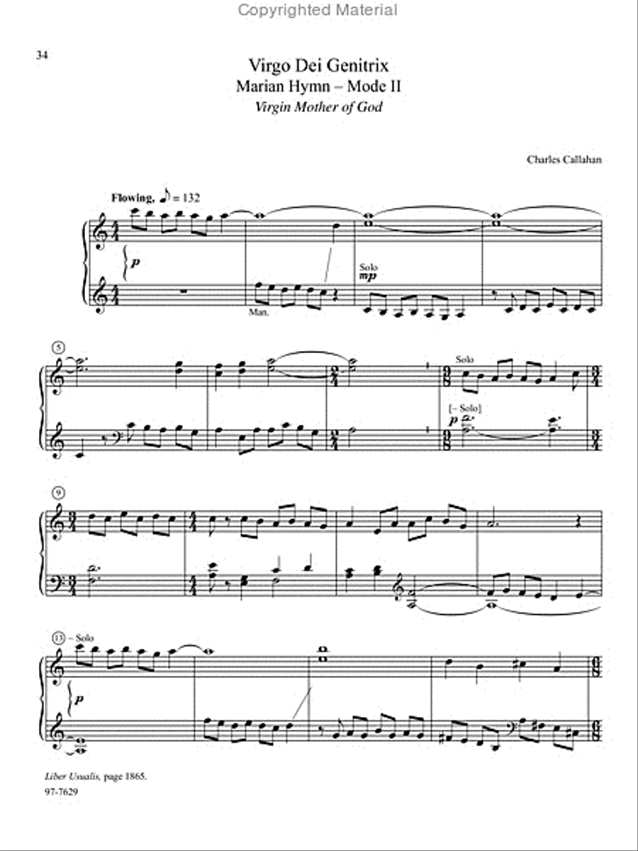 Chant, Vol. III Organ scores gallery preview page 16