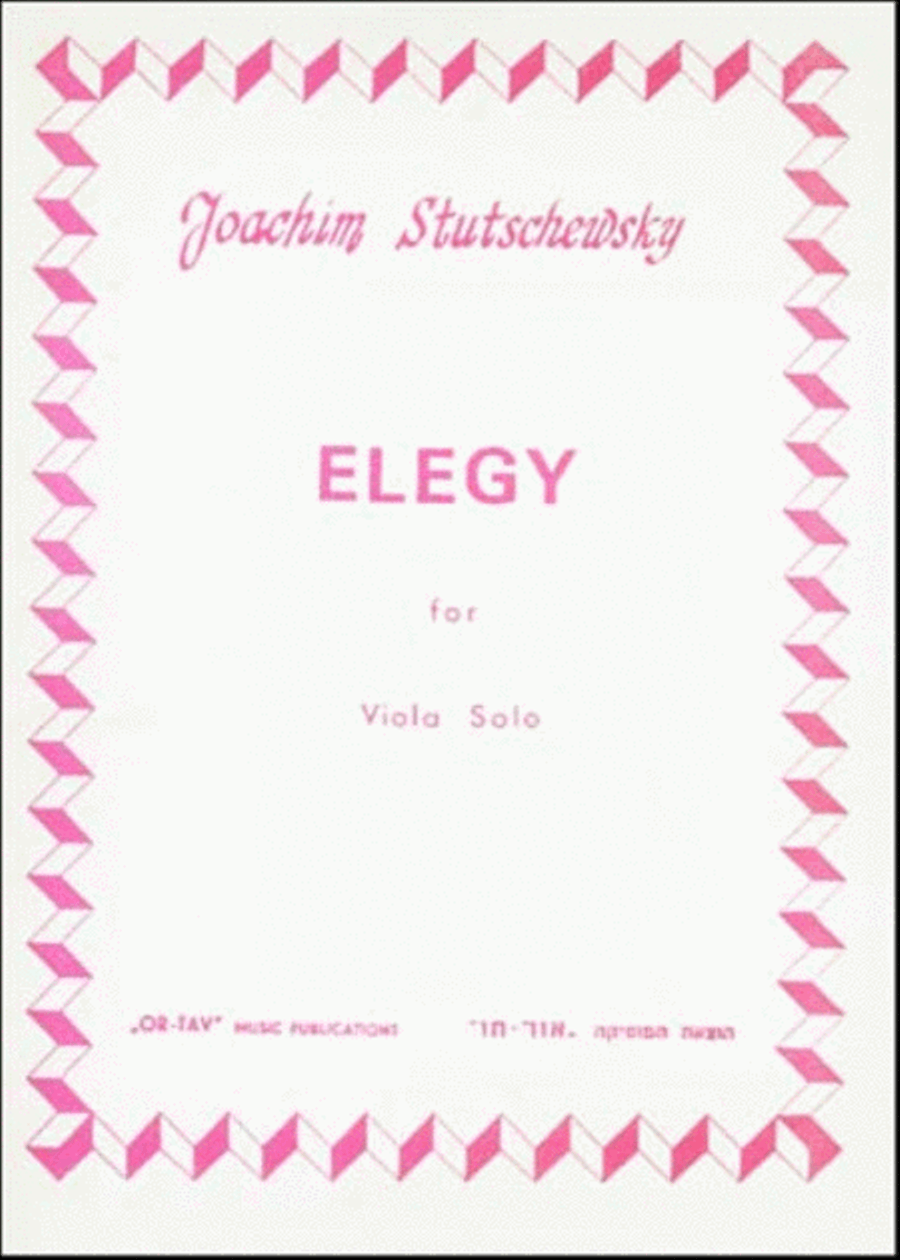 Elegy Viola Solo scores gallery preview page 1